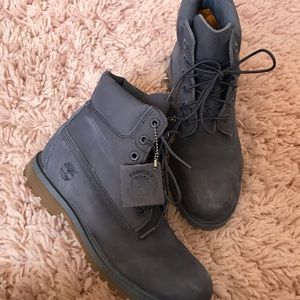 Gray Timberland Boots